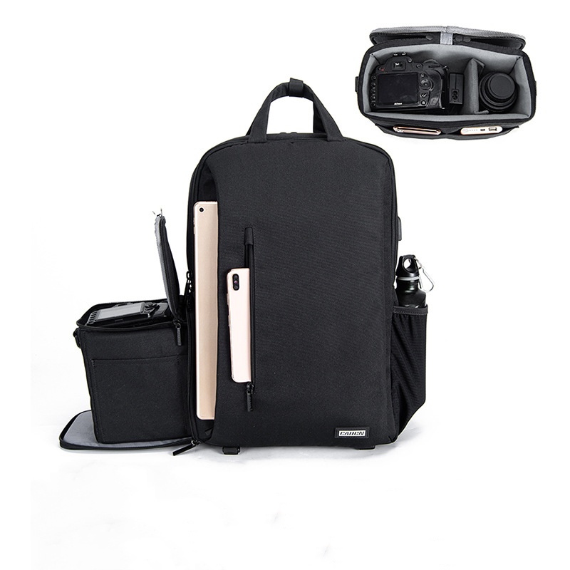 Laptop Backpack 15.6 - 대형 카메라 백팩 DSLR/SLR/미러리스 사진 삼각대