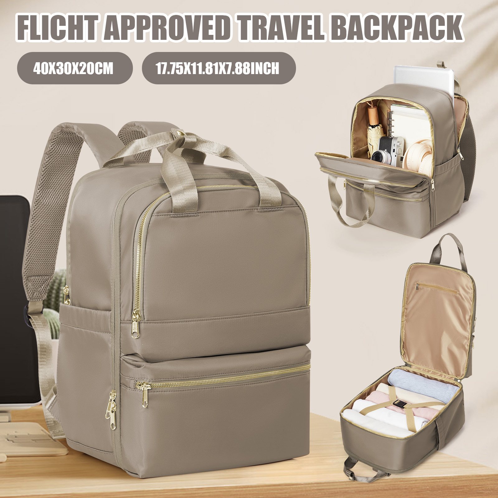 Fashion Backpack Women - 라이언에어 40x30x20 여성용 여행 배낭, 교사용