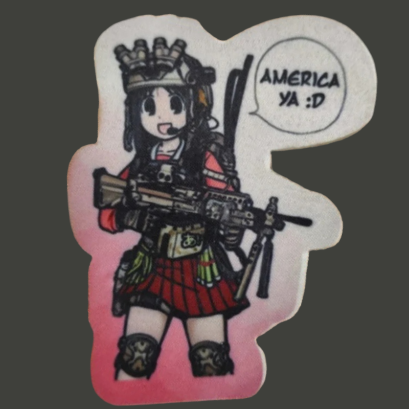 Urban Backpack Tactical - 애니메이션 소녀 전술 패치 군사 사기