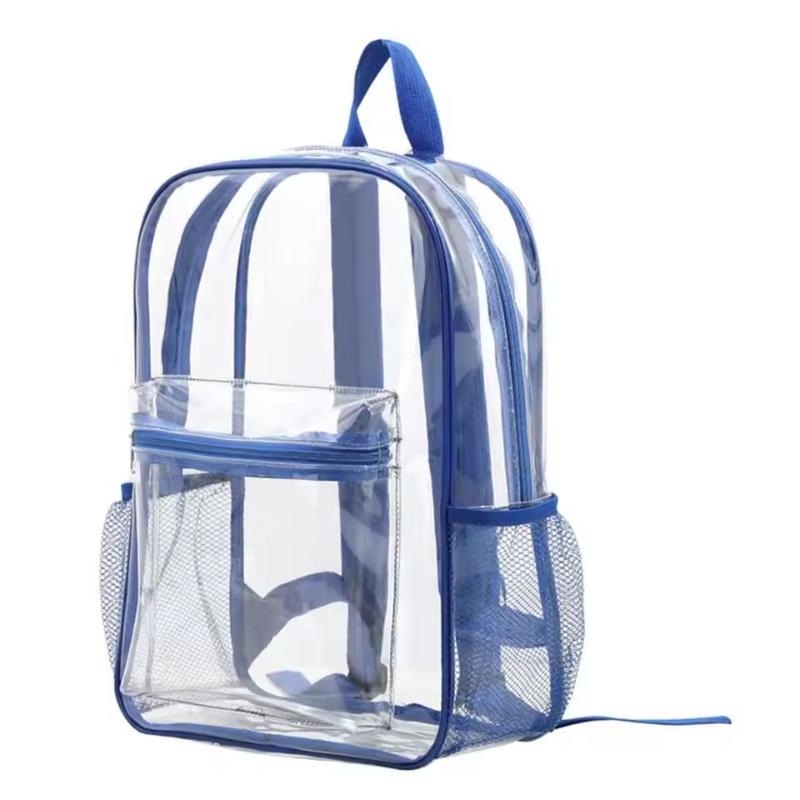 Canvas Backpack Casual - 여행용 가방 대용량 방수 숄더백 투명