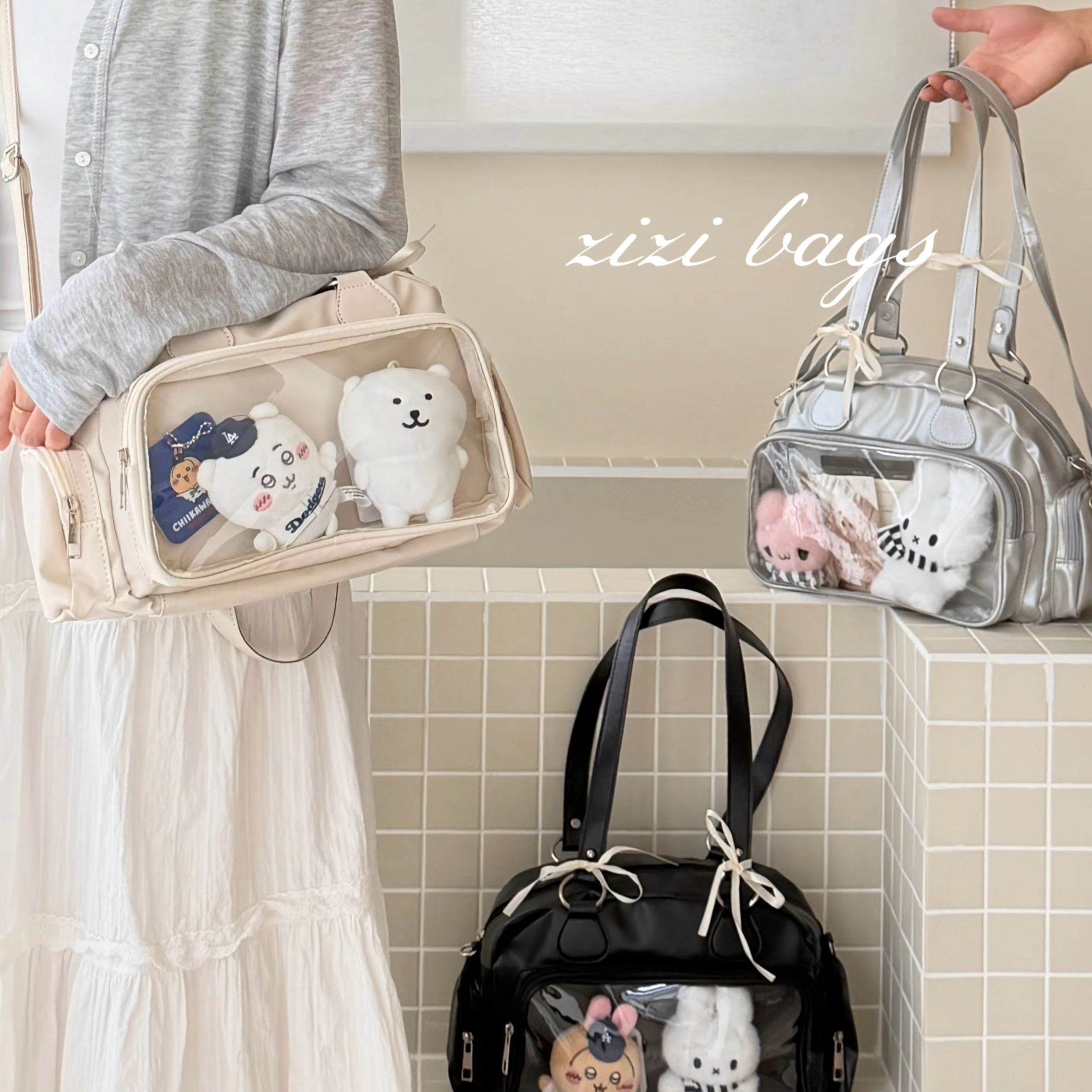 Fashion Backpack Women - 귀여운 바 이타백, 3컬러 다용도 볼링백,