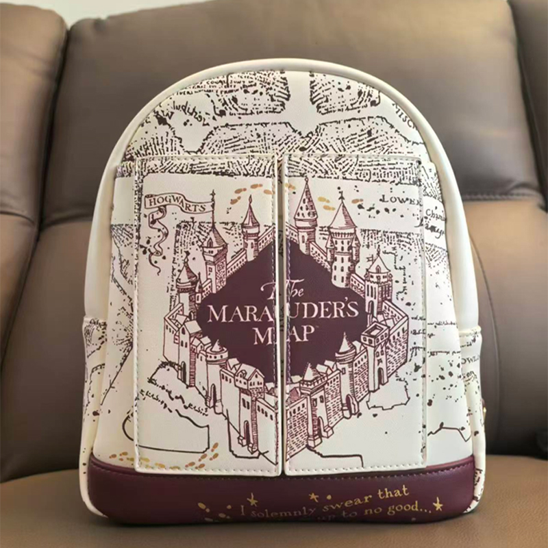 해리포터 지도 프린트 코스프레 여성용 더블 스트랩 숄더 - Mini Backpack Purse 리뷰 및 가격