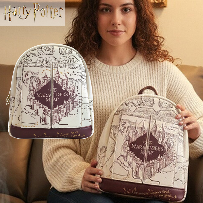 해리포터 지도 프린트 코스프레 여성용 더블 스트랩 숄더 - Mini Backpack Purse 리뷰 및 가격