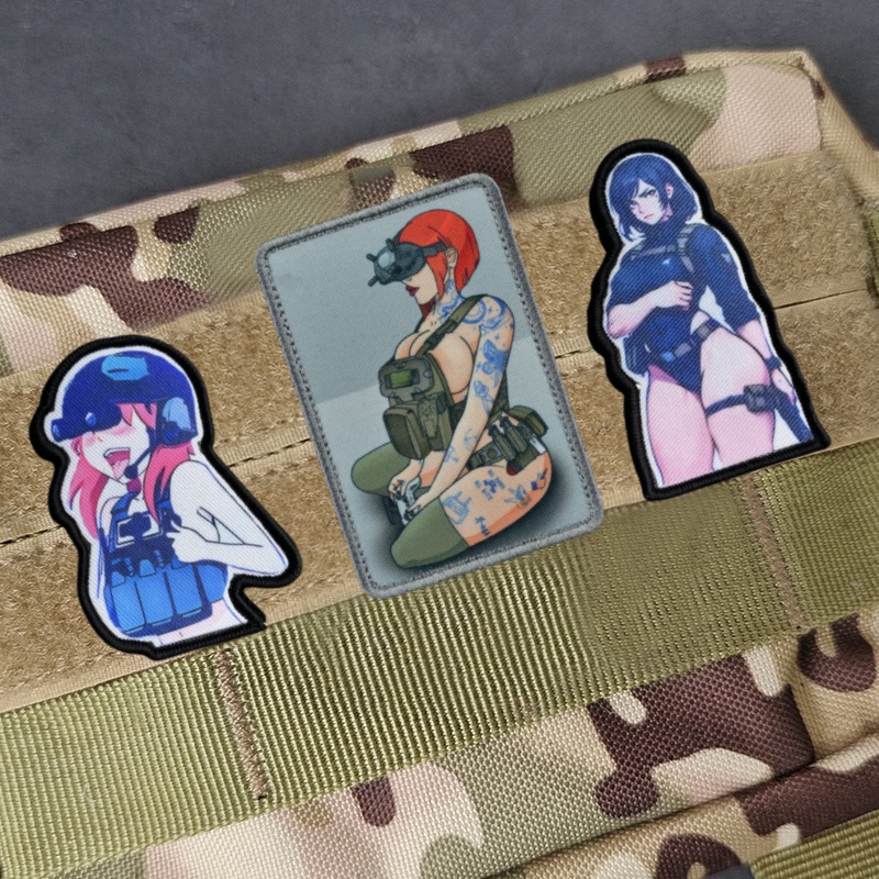 반란 러시아 섹시한 소녀 사기 배지 패치, 애니메이션  - Rucksack Military Style 리뷰 및 가격