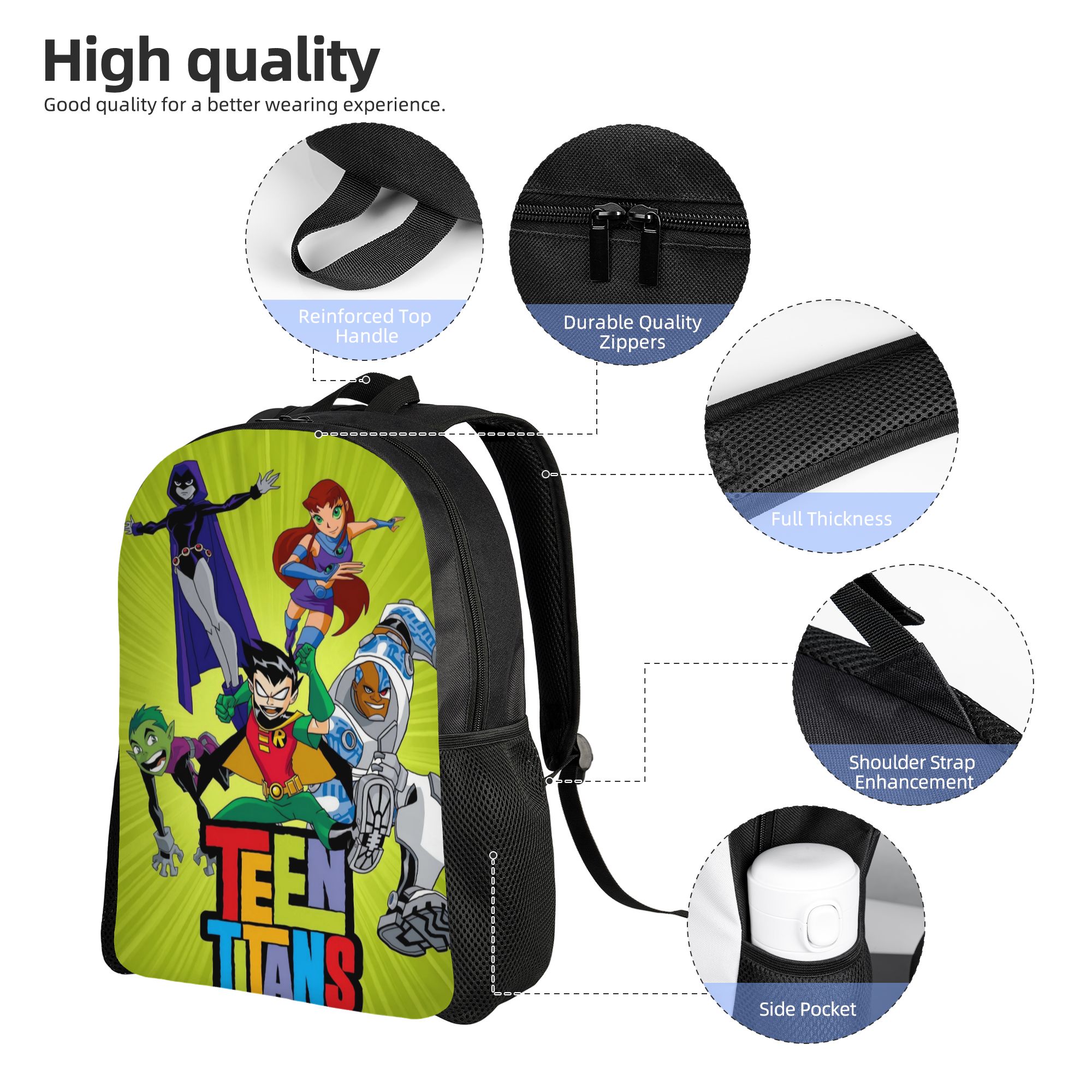 Teen Titans Go Raven's Emoticl - School Backpack Teen 리뷰 및 가격