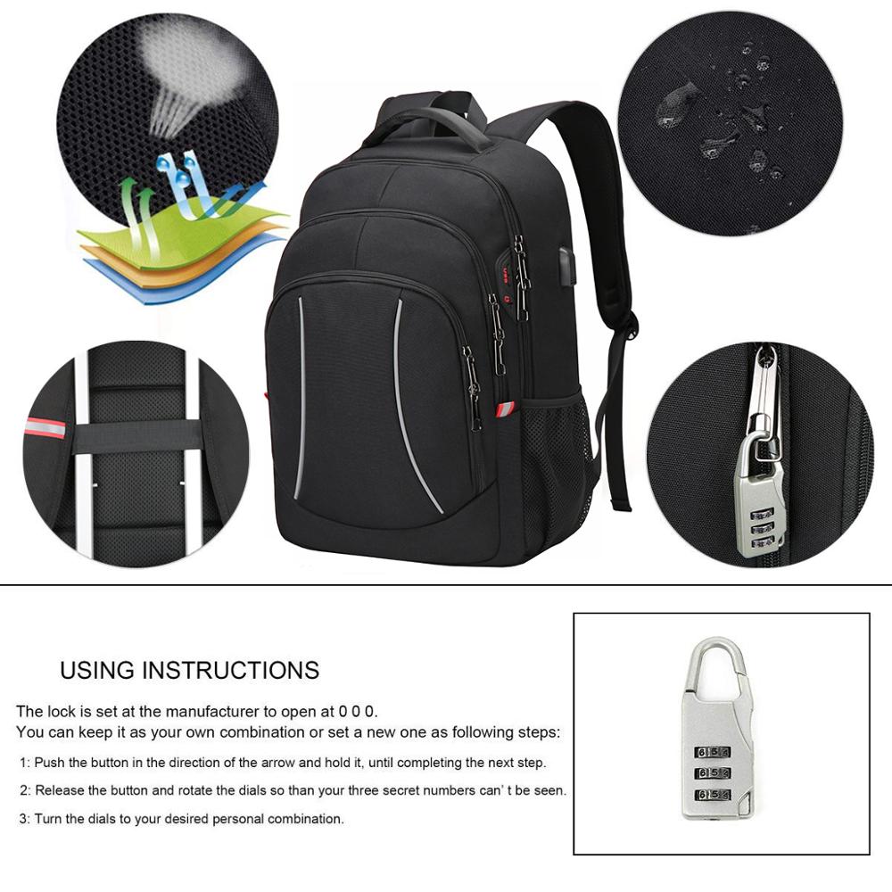 도난 방지 야외 사무용 다기능 여행 노트북 백팩 남성용 - Laptop Backpack 15.6 리뷰 및 가격
