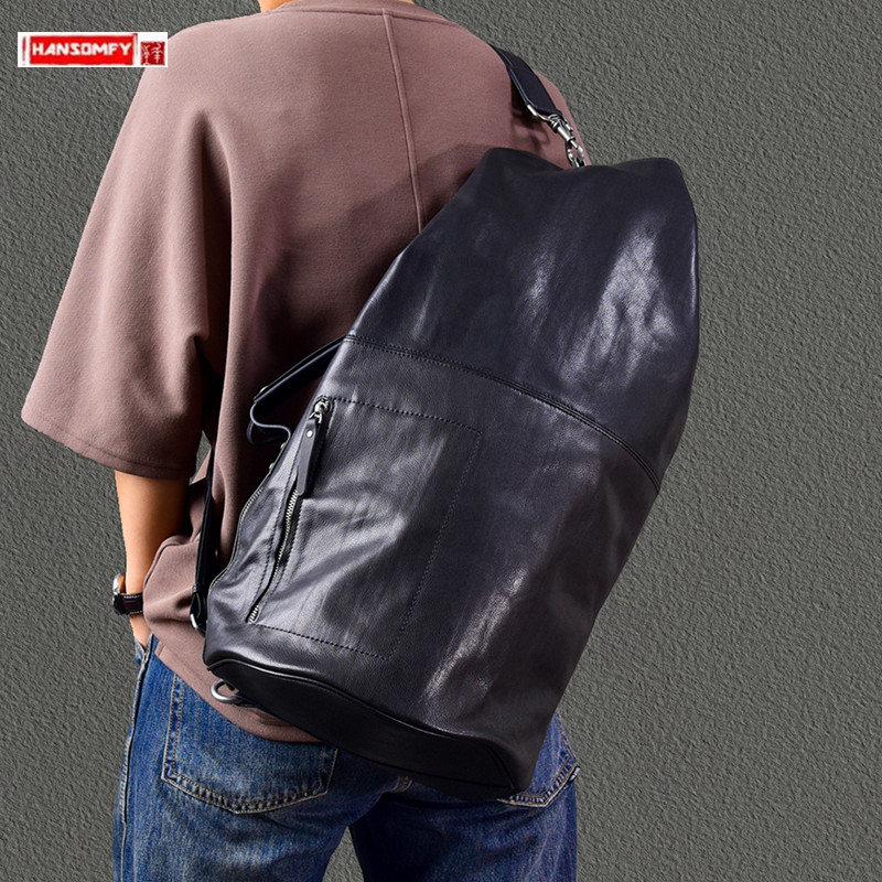 2025년 신제품 대용량 천연 가죽 남성 핸드백 숄더  - Leather Backpack Vintage 리뷰 및 가격