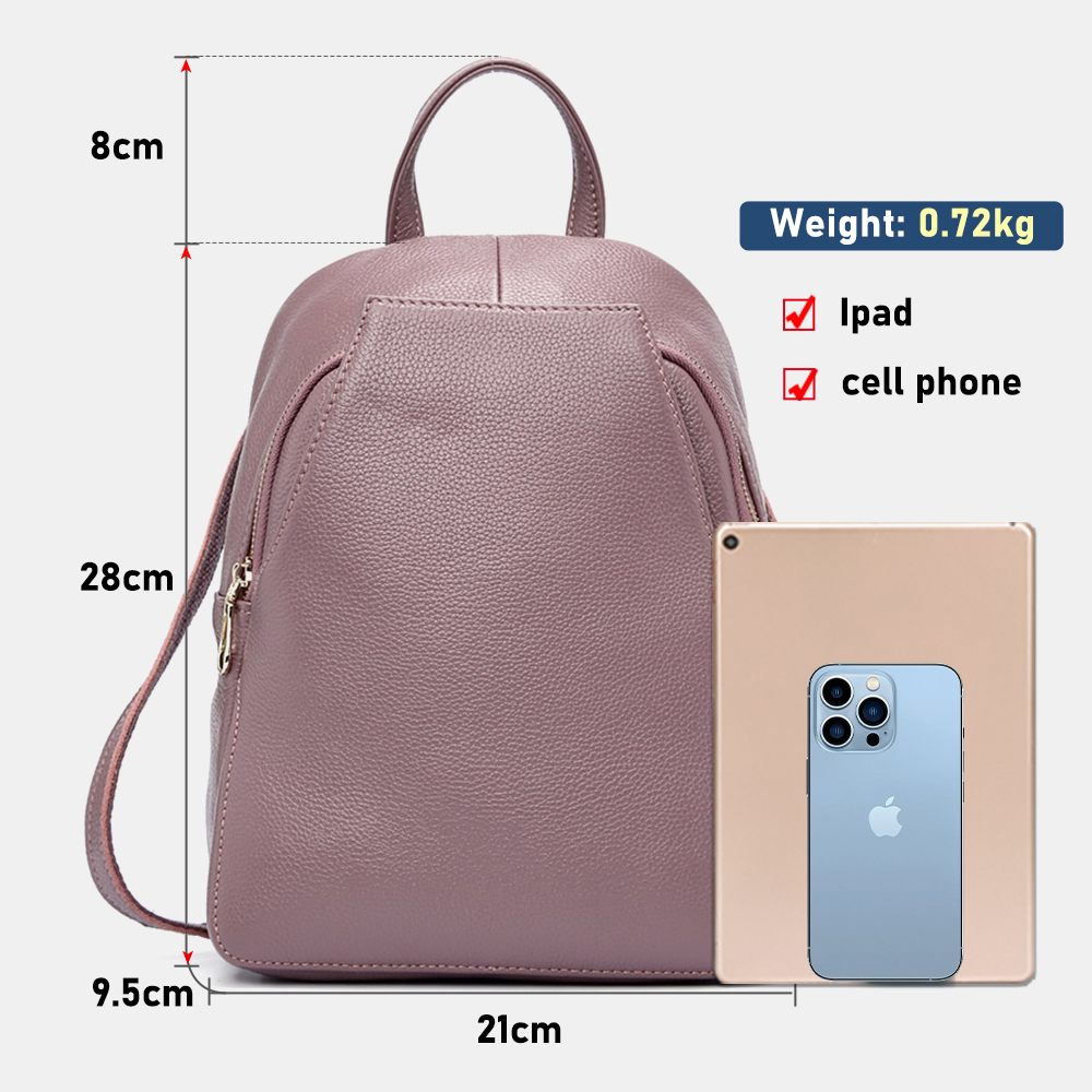 Zency Charm 여성 배낭 100% 정품 가죽 도 - Travel Backpack Anti Theft 리뷰 및 가격