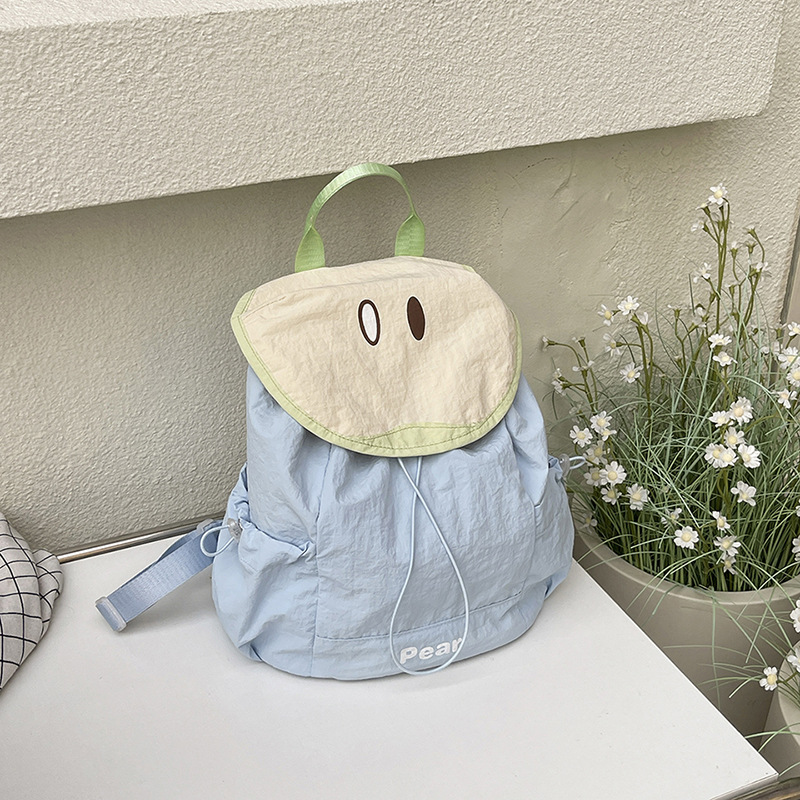 새로운 여성 여름 귀여운 만화 과일 프린트 도파민 작은 - Canvas Backpack Casual 리뷰 및 가격