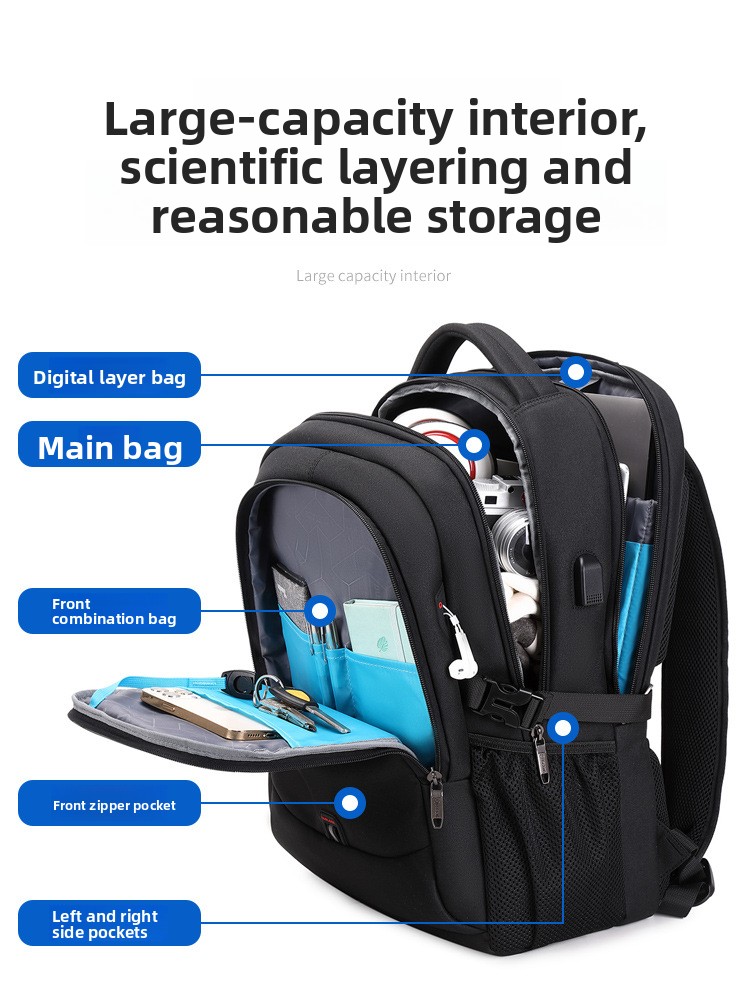 남성용 새로운 맞춤형 로고 백팩, 대용량 캐주얼 백팩, - Business Backpack Brief 리뷰 및 가격