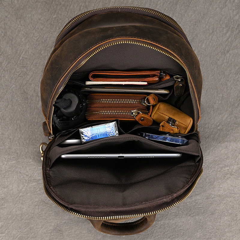 남성용 진짜 소가죽 가슴 팩, 대형 사이즈 캐주얼 가슴 - Leather Backpack Vintage 리뷰 및 가격