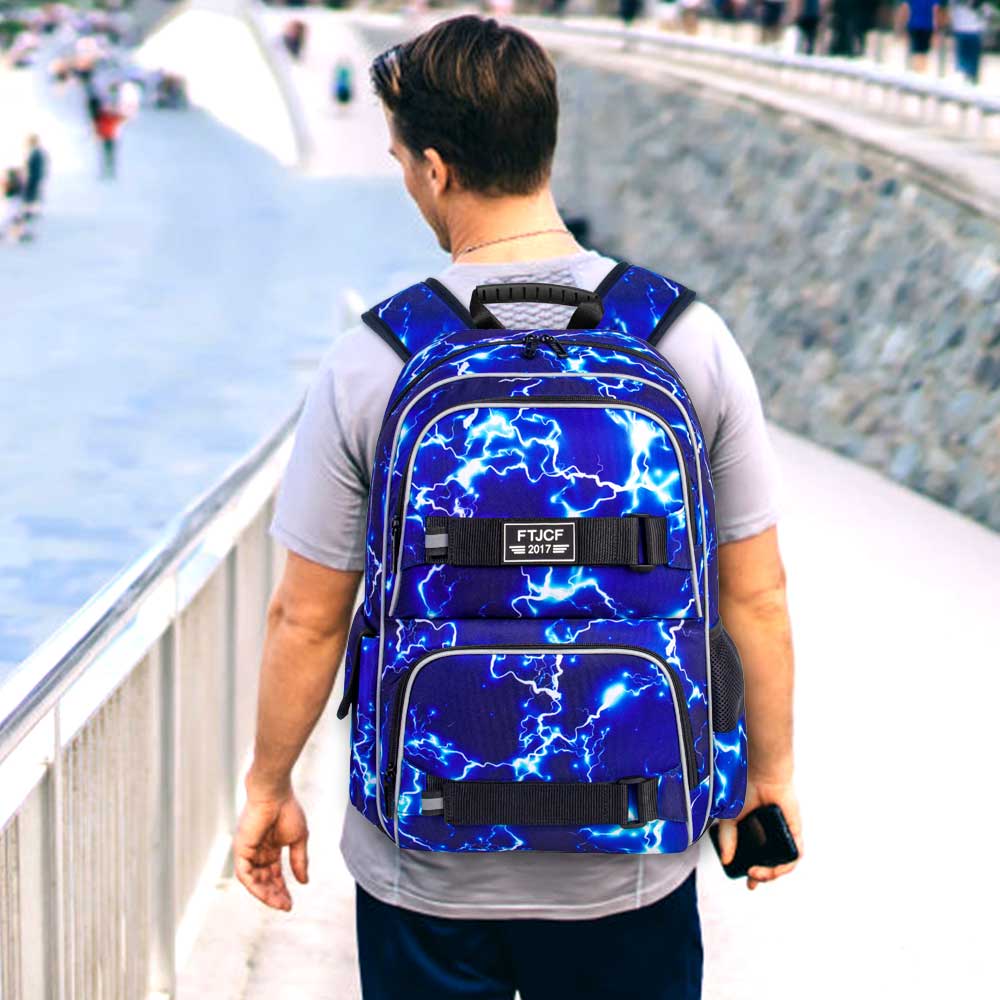 3PCS 번개 소년 배낭, 16 인치 학교 노트북 Bo - School Backpack Teen 리뷰 및 가격
