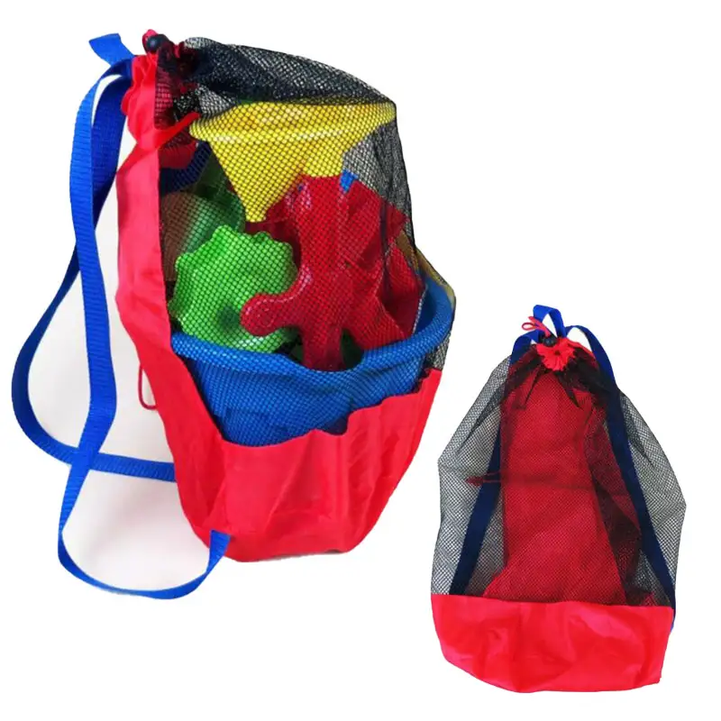 1Pcs 비치 가방 어린이를위한 접이식 휴대용 메쉬 수 - Foldable Backpack Small 리뷰 및 가격