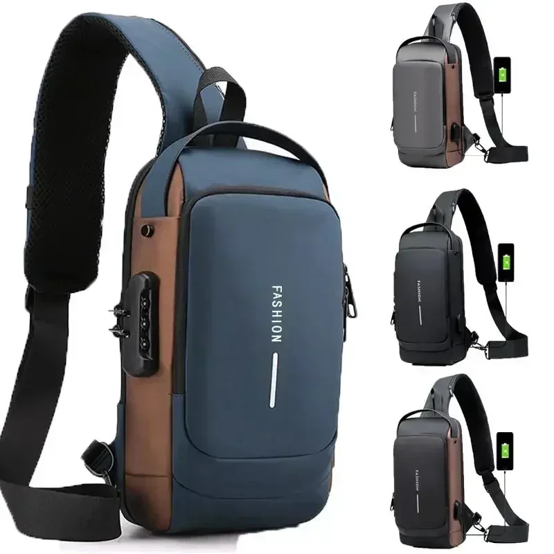 남성용 방수 도난 방지 백팩, USB 충전 슬링 크로스 - Travel Backpack Anti Theft 리뷰 및 가격